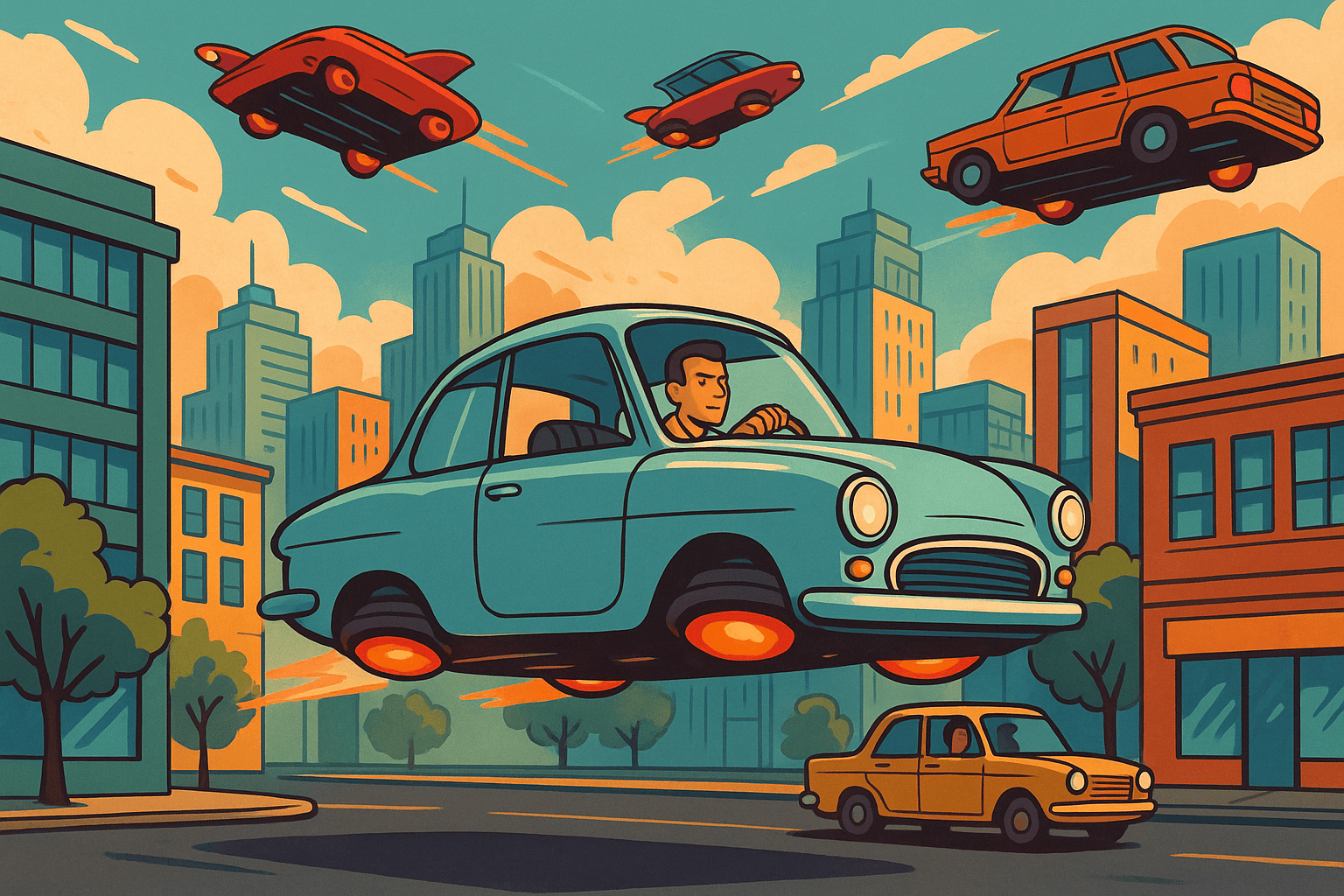 "Will cars start flying soon in Delhi and Noida?"